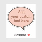 カラースピーチバブルステッカー シール (シート)