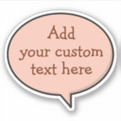 カラースピーチバブルステッカー シール (正面)