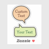 カラースピーチバブルステッカー シール (シート)