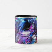 カラースプラッシュの星空宇宙飛行士 マグカップ (中央)