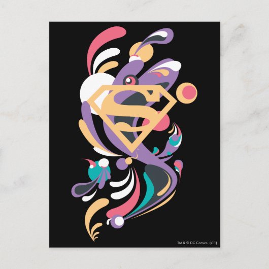 カラースプラッシュオレンジ ポストカード (正面)