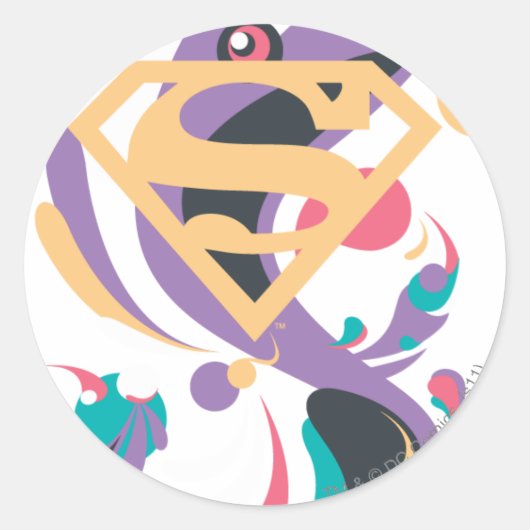 カラースプラッシュオレンジ ラウンドシール (正面)