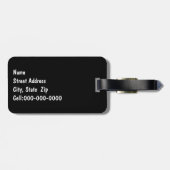 カラースプラッシュバタフライ静物写真 ラゲッジタグ (裏面横)