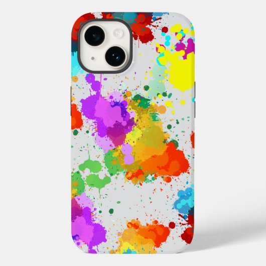 カラースプラッシュパターンCC01 LグレーBG Case-Mate iPhoneケース (裏面)