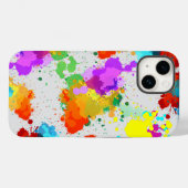 カラースプラッシュパターンCC01 LグレーBG Case-Mate iPhoneケース (裏面 (横))