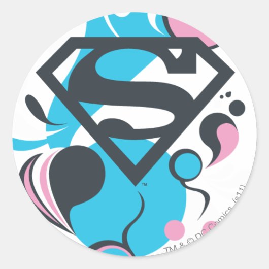 カラースプラッシュブルー ラウンドシール (正面)