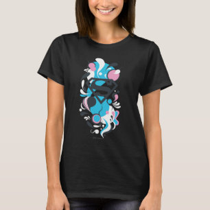 カラースプラッシュブルー Tシャツ