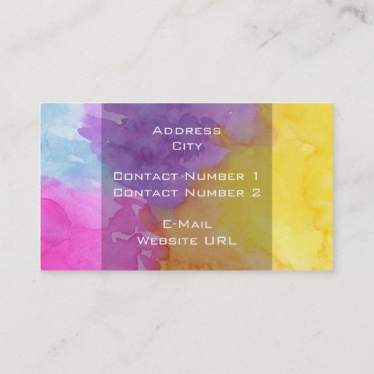 カラースプラッシュ名刺 名刺 (裏面)