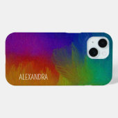 カラースプラッシュ名前をカスタムする Case-Mate iPhoneケース (裏面 (横))