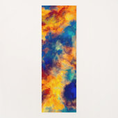 カラースプラッシュ数々のカラー赤い青色の黄色 ヨガマット (正面)