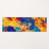 カラースプラッシュ数々のカラー赤い青色の黄色 ヨガマット (正面(横))