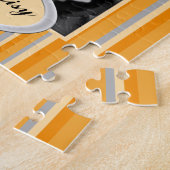 カラースプラッシュ春フラッシュアフリカデイジー写真 ジグソーパズル (側面)