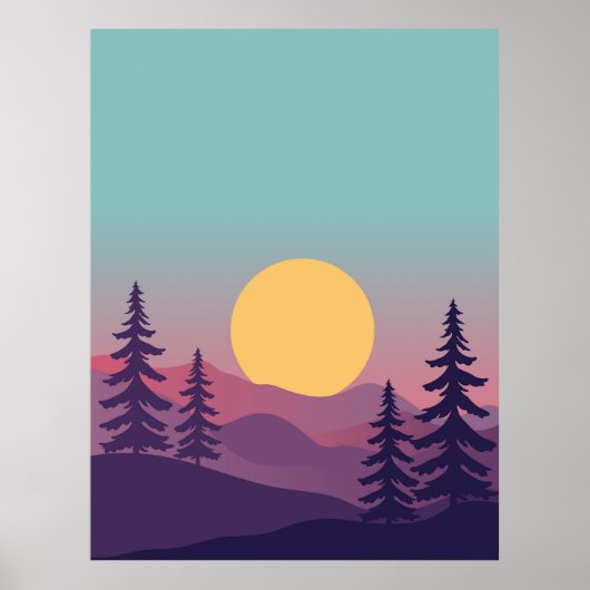 カラースプラッシュ背景 ポスター (正面)