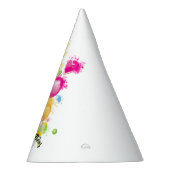 カラースプラッシュ誕生日バルーン パーティーハット (右)