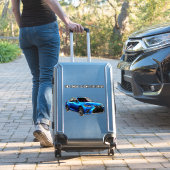 カラースプラッシュ鮮やか付き電気自動車 シール (スーツケースインサイチュ)