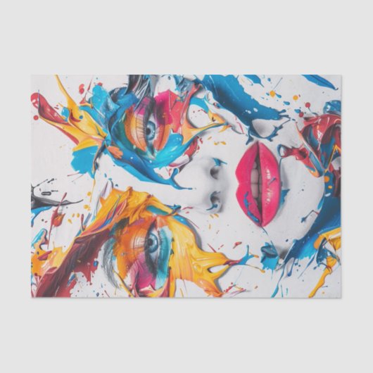 カラースプラッシュ1の美しい 薄葉紙 (正面)