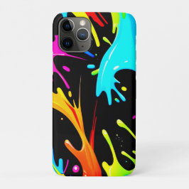 カラースプラッシュ: アブストラクトアート iPhone 11 PROケース