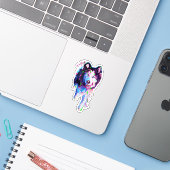 カラースプラッシュ モーガンステッカー シール (ノートパソコンとiPhone)