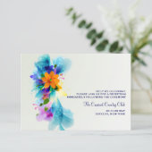 カラースプラッシュ 披露宴のご案内カード 招待状 (スタンド正面)