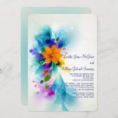 カラースプラッシュ 招待状 (正面/裏面)