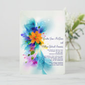 カラースプラッシュ 招待状 (スタンド正面)