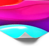 カラースプラッシュ 背景 ポスター (角)