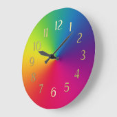 カラースペクトラムウォッチ ラージ壁時計 (傾斜)
