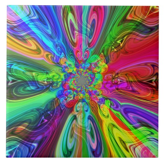 カラースペクトラムフレアのタイル タイル (正面)