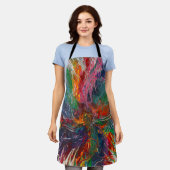 カラースペクトラムホイール エプロン (着用した状態)