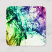 カラースモークの正方形の名刺 スクエア名刺 (正面)