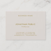 カラーズエレガントミニマルデザインテンプレートラグジュアリー 名刺 (裏面)