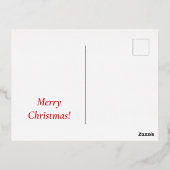 カラーズオブオータムフォイルホリデーポストカード 箔シーズンポストカード (裏面)