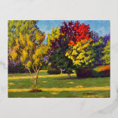 カラーズオブオータムフォイルホリデーポストカード 箔シーズンポストカード (正面)