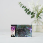 カラーズオブヒーリングストーンズアメジスト 名刺 (スタンド正面)