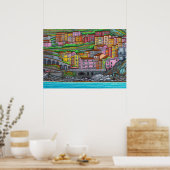 カラーズオブマナローラプリント ポスター (キッチン)