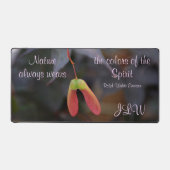 カラーズオブ自然エマーソン引用文写真 デスクマット (正面)