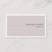 カラーズデザインスタイリッシュミニマリストシックプレーン 名刺 (正面)