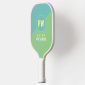 カラーズピックボール淡い色のパドルのプレイヤー名 ピックルボールラケット (左)