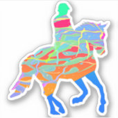 カラーズホースとライダーシール シール (正面)