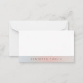 カラーズミニエレガントマリスモダントテンプレート ノートカード (正面)