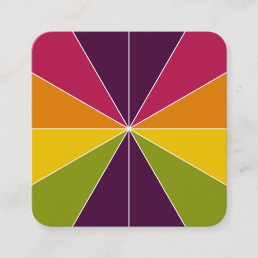 カラーセグメント02 スクエア名刺 (正面)