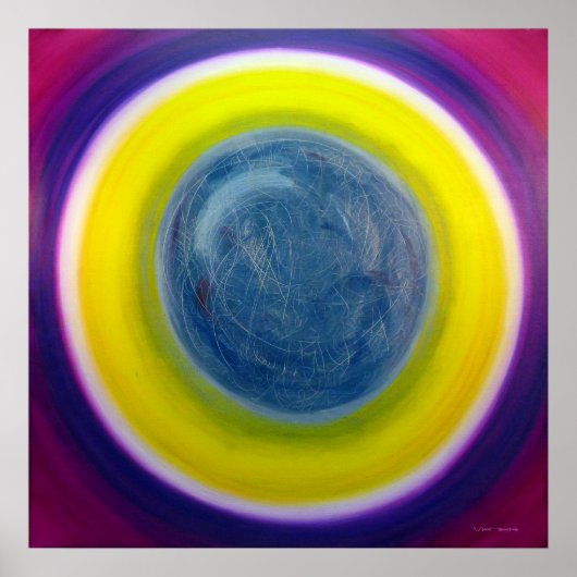 カラーセラピーヒーリングファインアートポスター ポスター (正面)