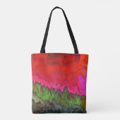 「カラーセレナーデ」カラフル抽象芸術アート トートバッグ (裏面)