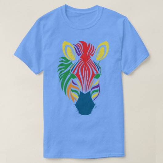 カラーゼブラ1 Tシャツ (デザイン正面)