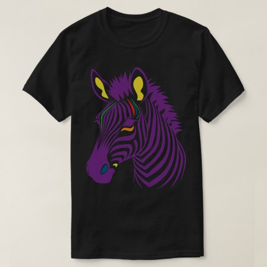 カラーゼブラ2 Tシャツ (デザイン正面)