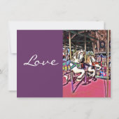 カラーゼリーホース パープル カーニバル ウェディング 招待状 (裏面)