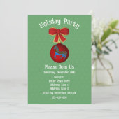 カラーゼル馬のオーナメント クリスマス ホリデー 招待状 (スタンド正面)