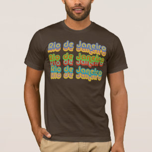 カラータイポグラフィ「リオ」 Tシャツ