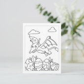 カラータイムプルーズ恐竜 |アクティビティカード ポストカード (スタンド正面)