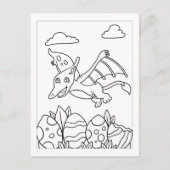 カラータイムプルーズ恐竜 |アクティビティカード ポストカード (正面)